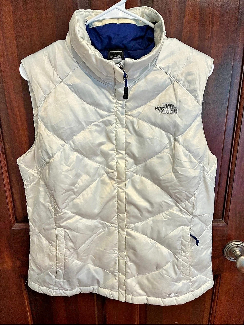 The North Face 550 Down Quilted Puffer Vest in White
